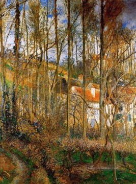  1877 - der Côte des Boeurs bei l Einsiedelei in der Nähe von Pontoise 1877 Camille Pissarro Szenerie
